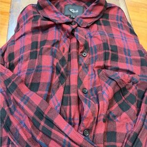 Rails Red and Black Checkered Shirt